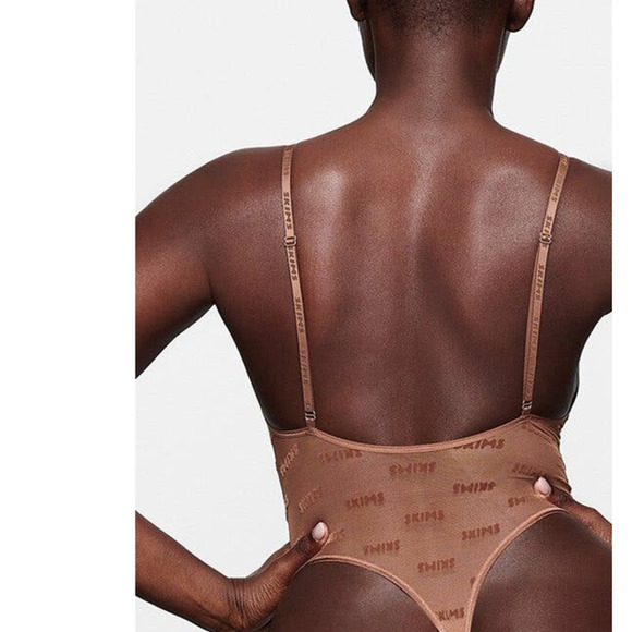 SKIMS After Hours Cami Bodysuit Jasper Brown NWT Size 4X - Picture 2 of 11